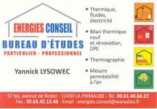 ENERGIES CONSEIL Étude thermique sur Luc-la-Primaube